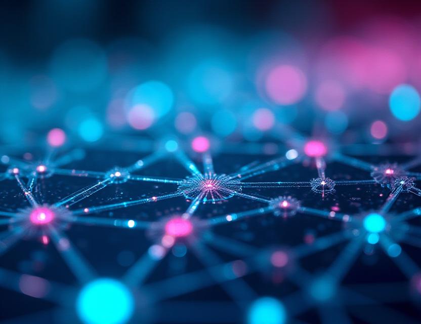 Complex neural network nodes and weights visualization